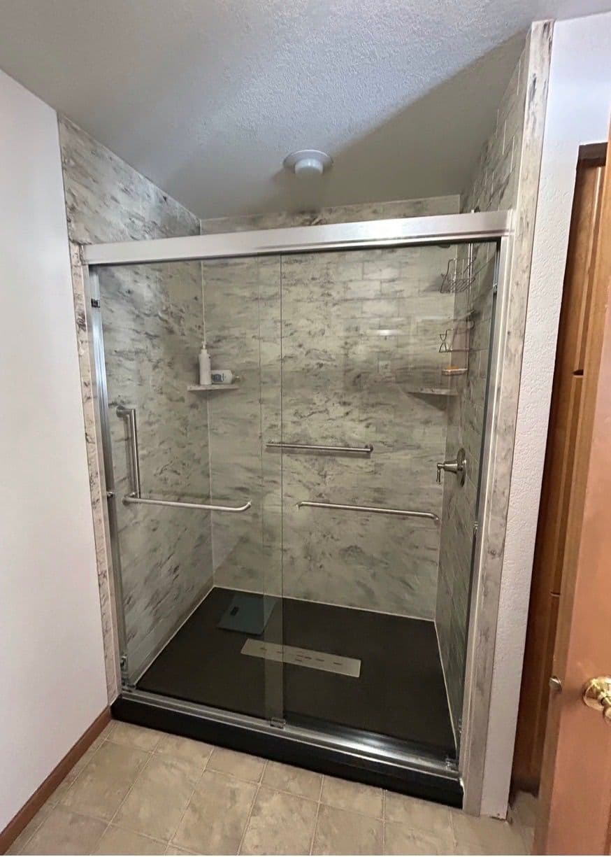 luxury shower glass